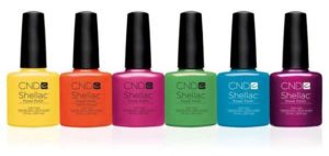 CND Shellac gel polish bottles manchester
