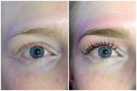 lvl lashUS lash lift eyebrow design lycon shape tint wax before and after picture Nataya Beauty Manchester city centre