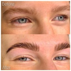 eyebrow brow lamination before and after at Nataya Beauty Manchester eyebrow brow lamination before after manchester nataya beauty city centre